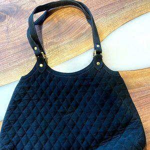 Vera Bradly Black Quilted Hobo Purse